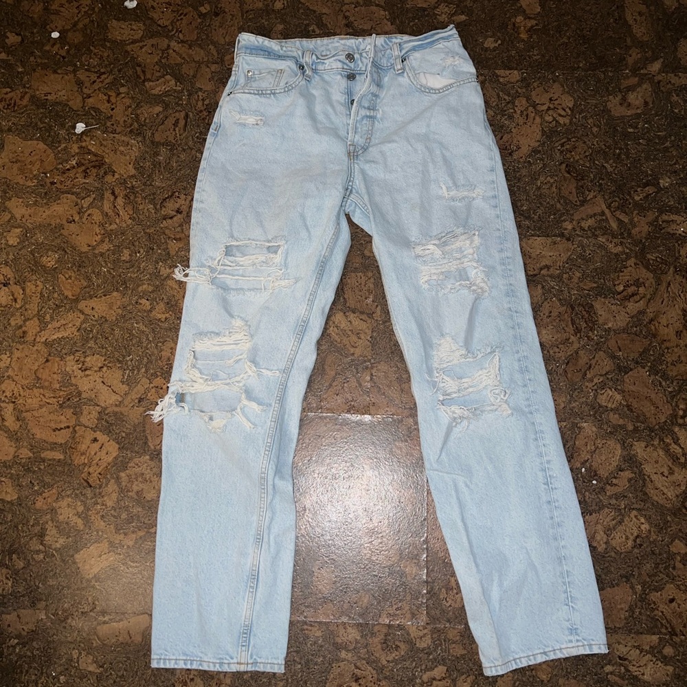 H&M Ripped 90s Boyfriend Jeans